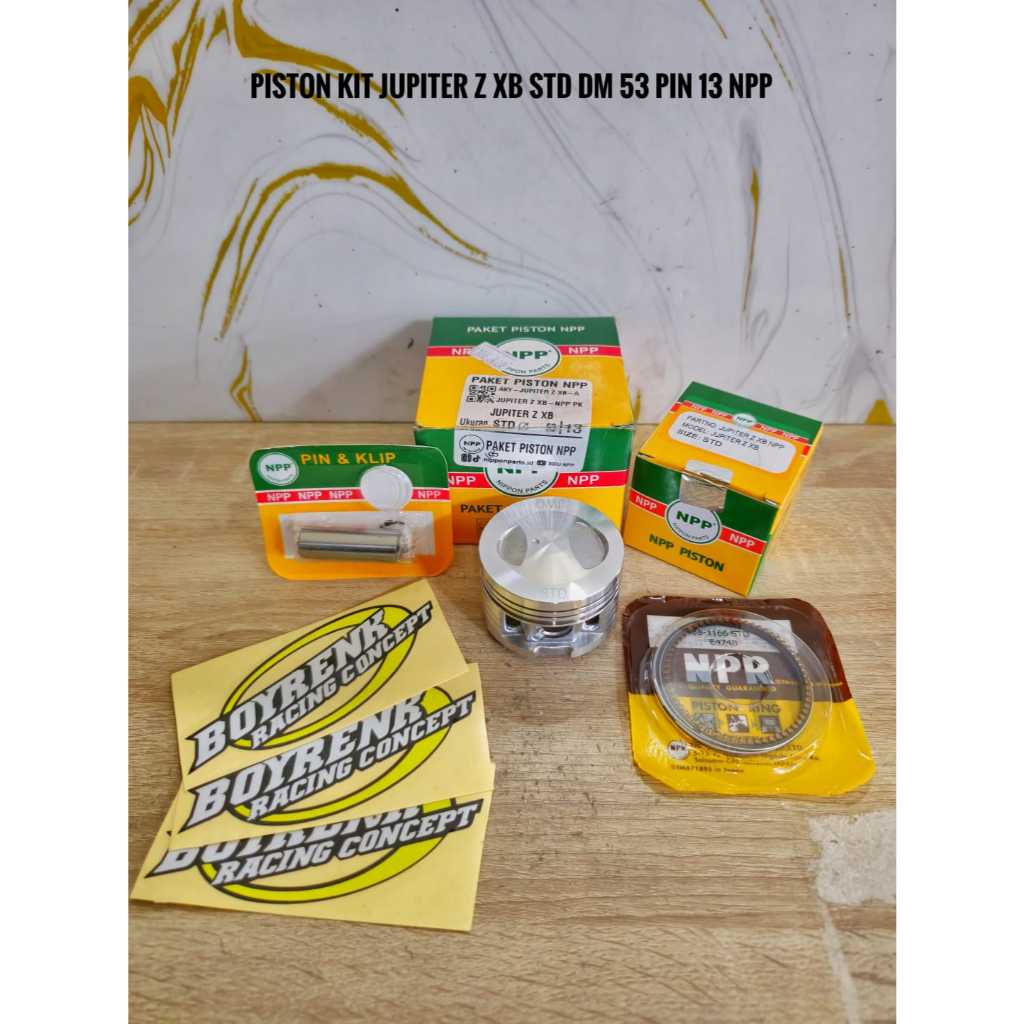 PISTON KIT SEHER SEKER JUPITER Z XB BORE UP DIAMETER // 53 // 53.5 // 54 // 54.5 // 55 // PEN 13  NP
