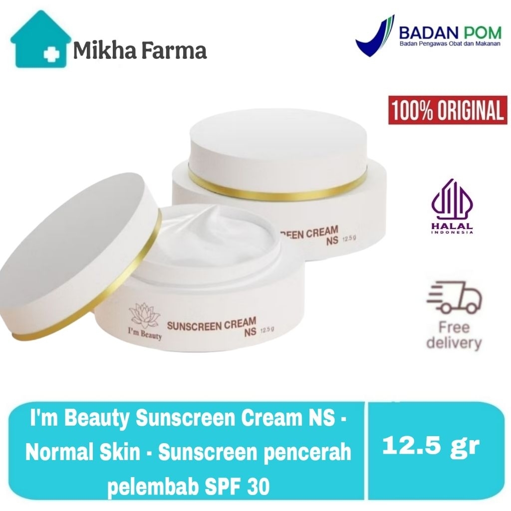 I'm Beauty Sunscreen Cream NS - Normal Skin - sunblock spf 30 untuk kulit normal - krim tabir surya 