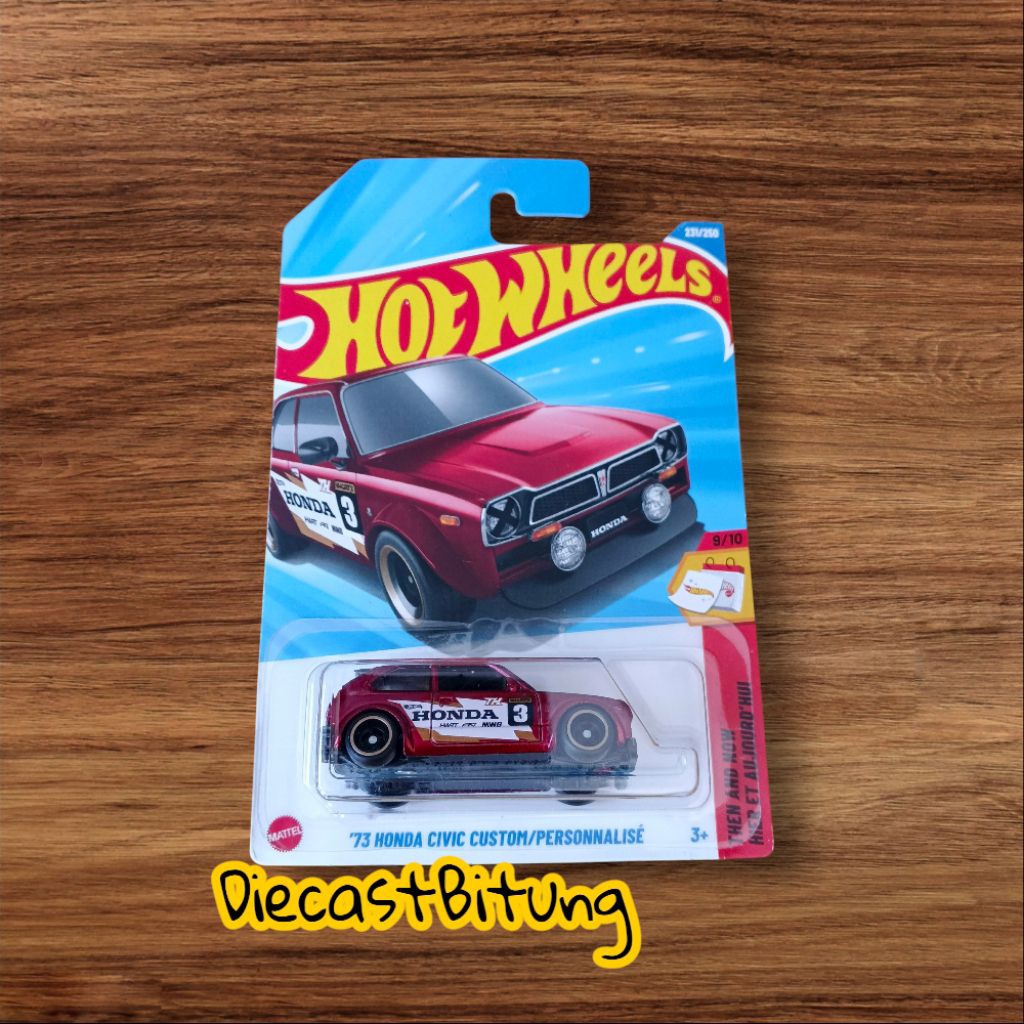 Hot Wheels 73 Honda Civic Custom Super Treasure Hunt THS
