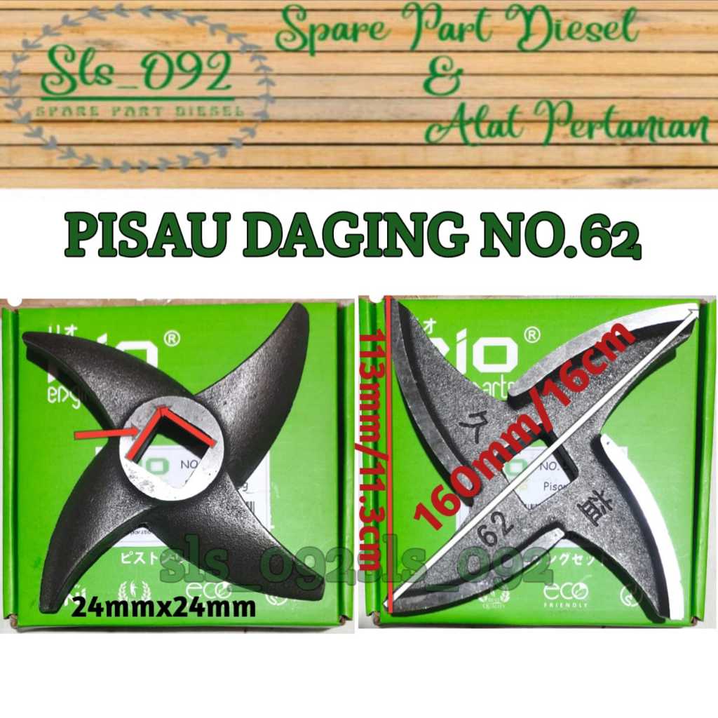 Pisau Gilingan Daging No.62 Model Ninja