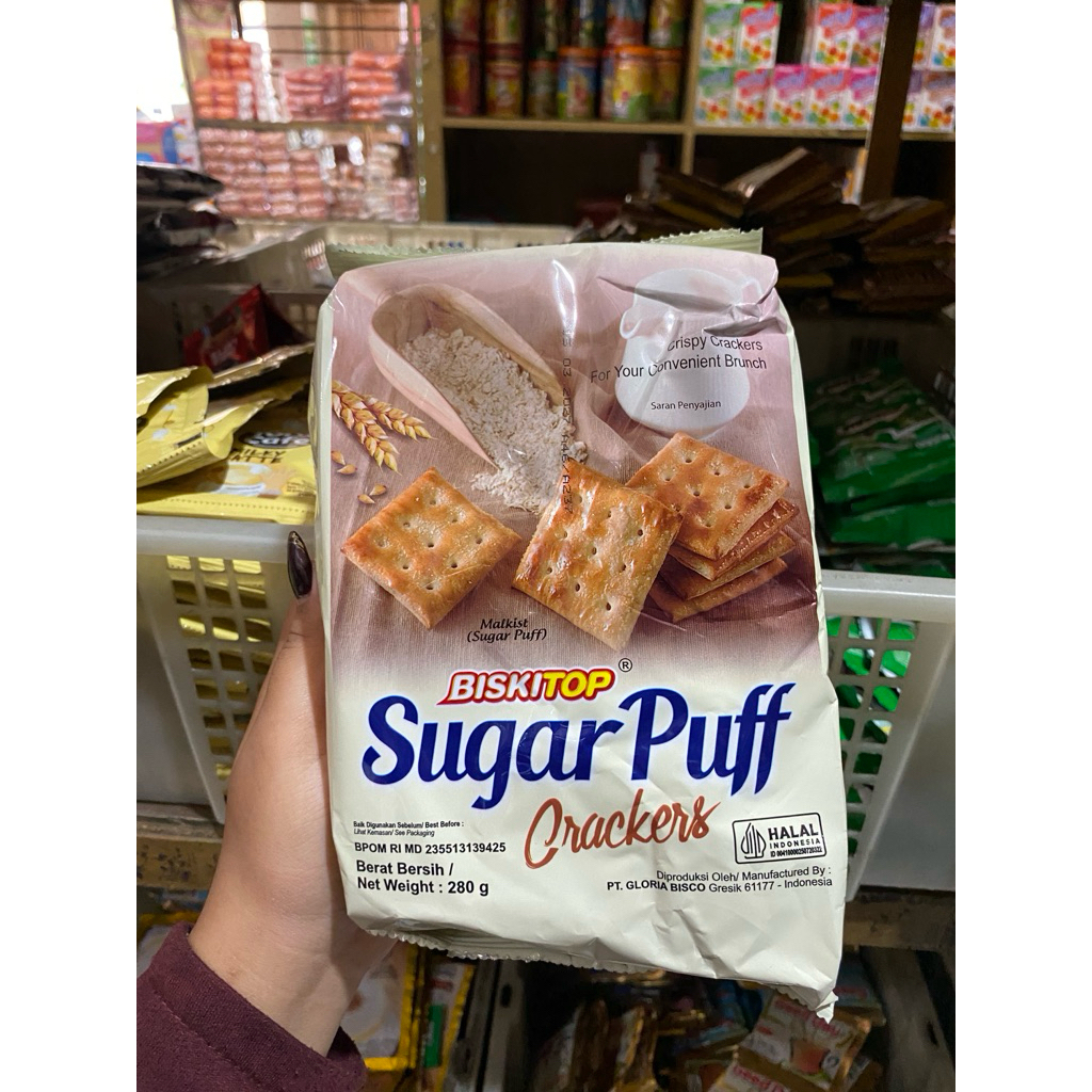 BISKITOP SUGAR PUFF - biskitop sugar puff crackers