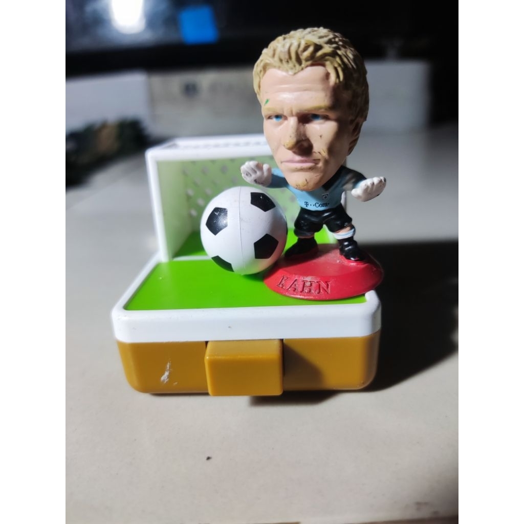 action figure pemain bola mini oliver kahn #1 ori microstars dan miniatur gawang bola ori kando viet