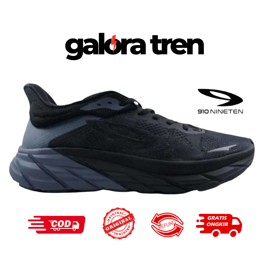 910 FUUTO REVERENGE TRIPLE/BLACK - Sepatu Lari / Fuuto Reverenge 910Nineten