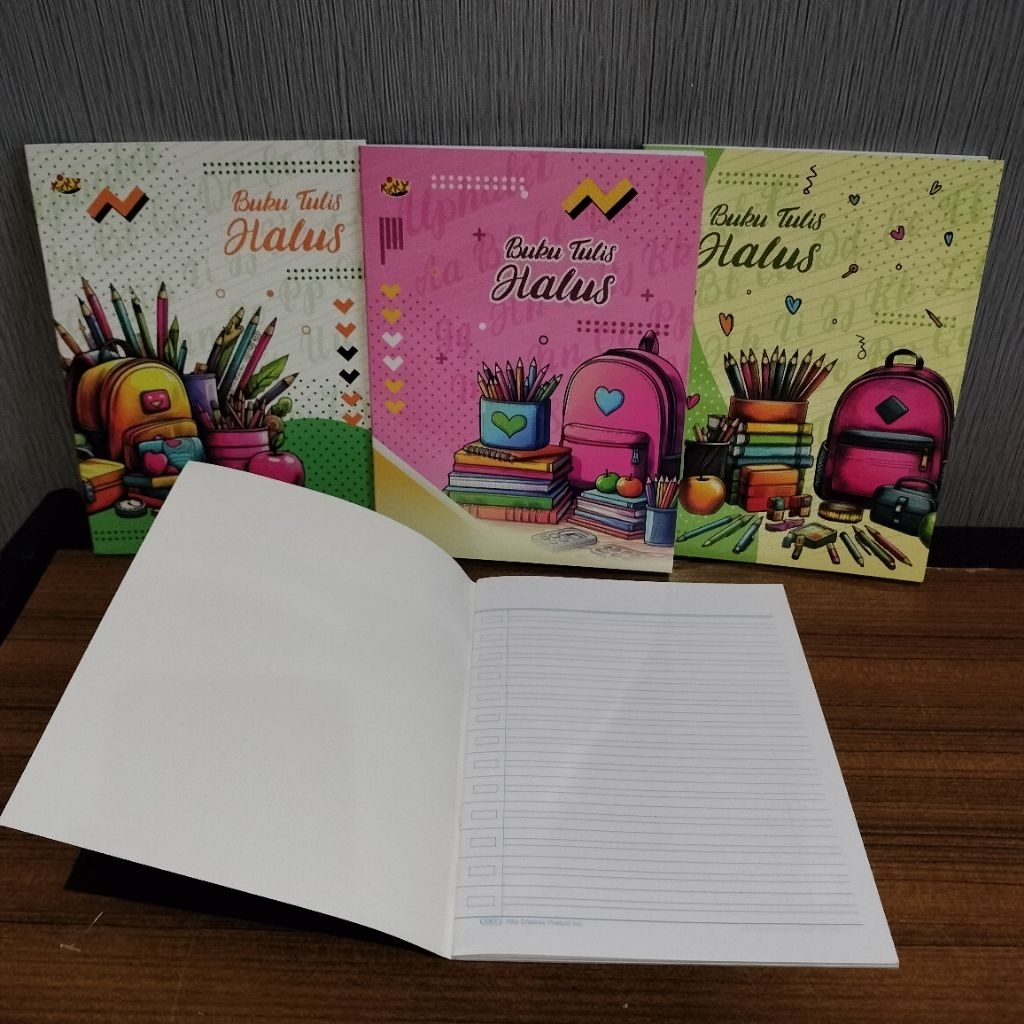 Buku Tulis Halus / Buku Rait Kiky isi 38 lembar (Motif Cover Acak) (per 1 pcs)