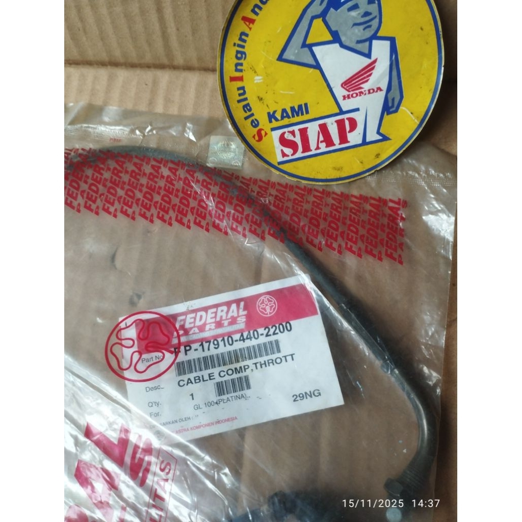 Kabel Gas Honda Gl100 Gl125 Gl 100 Gl 125 Gl100 Gl 100 Series Cdi Gl Max Pro Platina Series Tpfc Cab