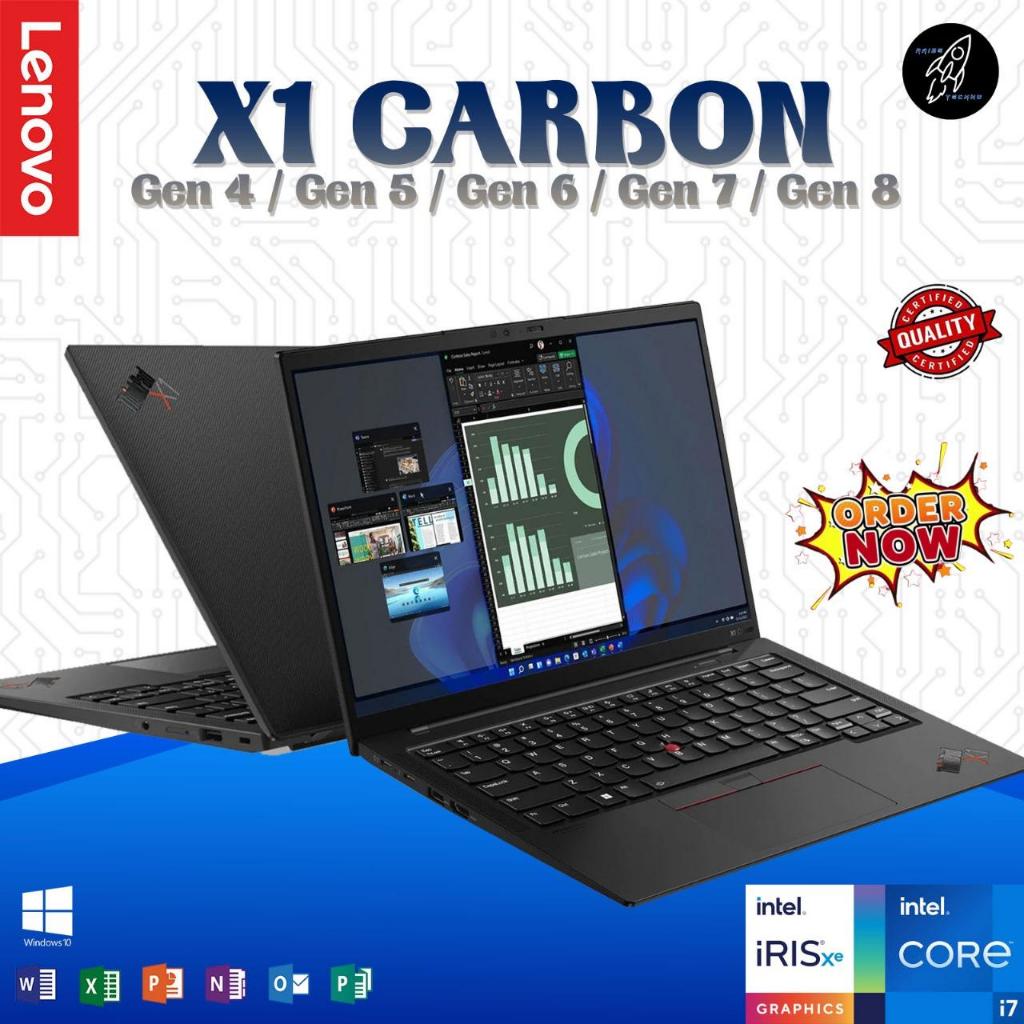 Lenovo Thinkpad X1 Carbon Series Intel I7 I5 16GB 512GB Touch Intel IRIS Murah Bergaransi