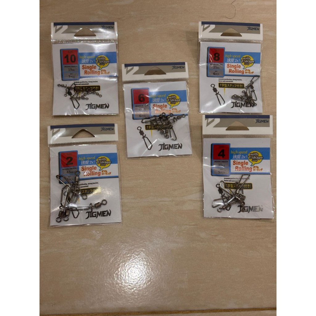 Kili Kili Single Rolling Swivel With T-shape Peniti swivel pancing