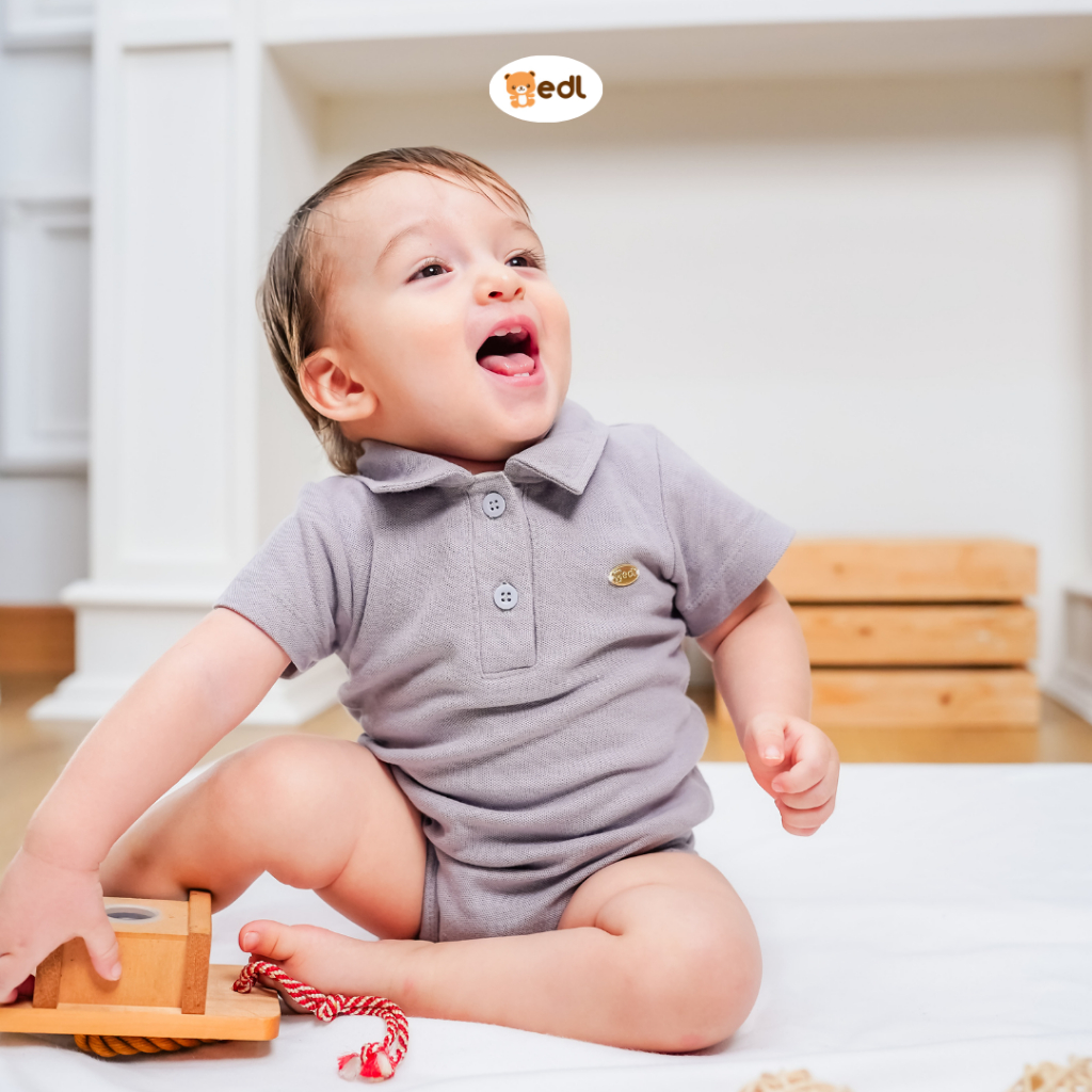 EDL Baby - Jumper Krah Bayi Newborn Laki-laki usia 0-12 bulan/James Jumper