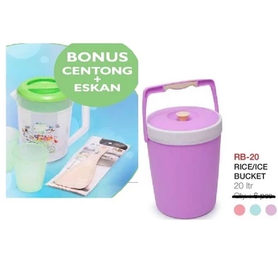 (KARGO) Termos Nasi Tempat Nasi / Es Rice Ice Bucket Taiwan 20 Liter (AIR)