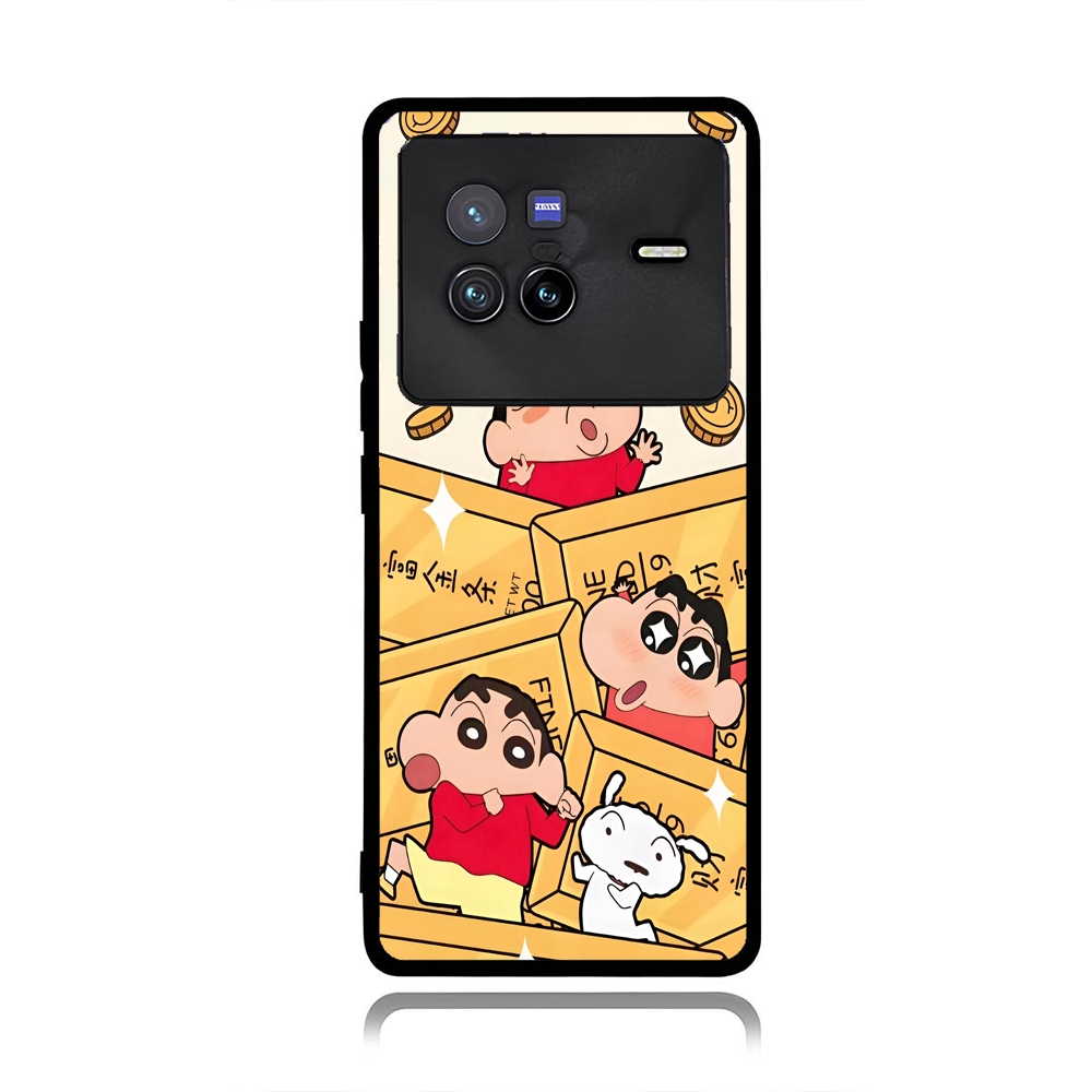 Case Vivo X200,X80, X70,X60,X50, V50, V40,V30,V29 PRO LITE 4G 5G Custom Crayon ShinChan Shin Chan