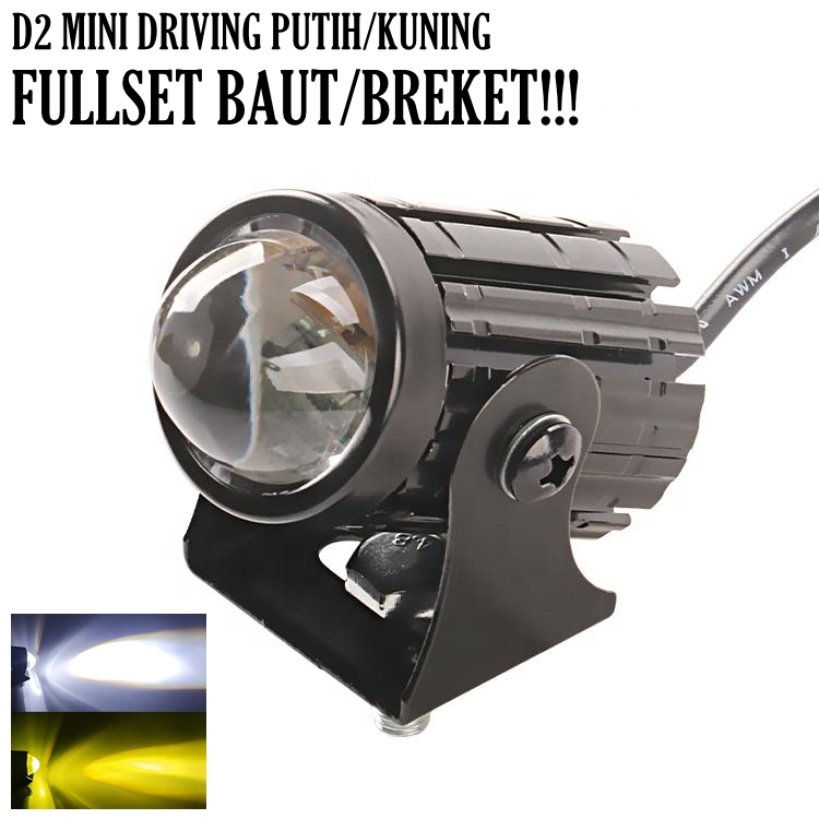 LAMPU LED SOROT MOTOR D2 LASER GUN SUPER TERANG LAMPU LED MOTOR SUPER TERANG