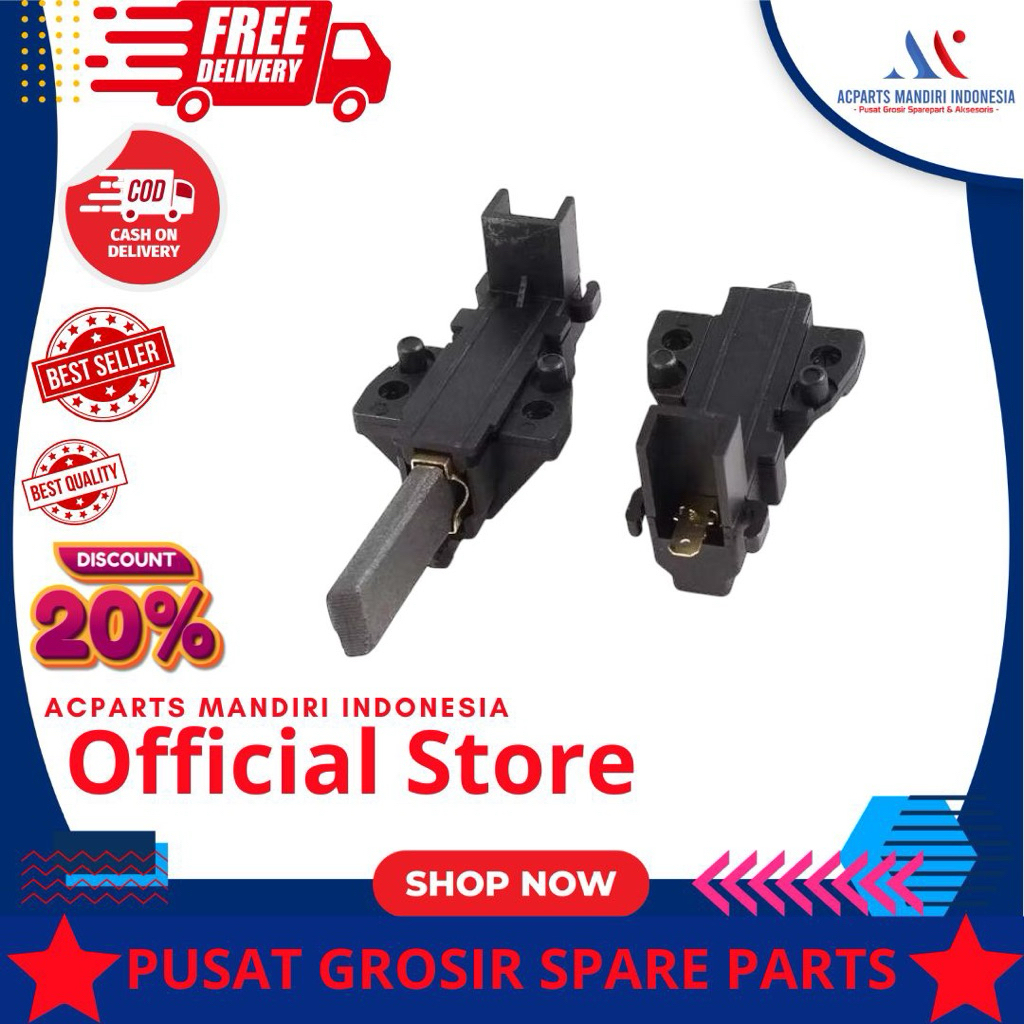 Electrolux Front loading, Carbon / sepul / karbon brush motor mesin cuci | arang motor mesin cuci el
