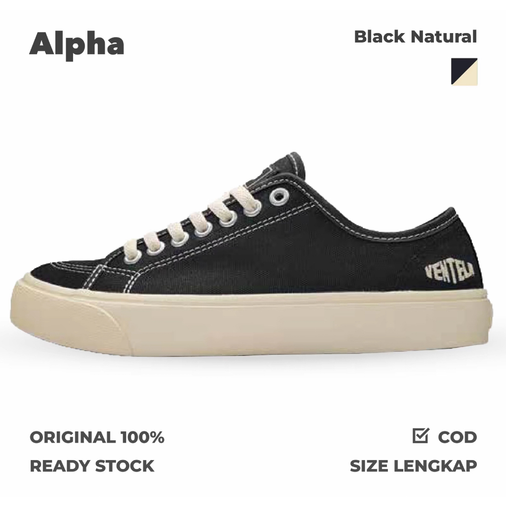 Ventela Alpha Low Black Natural