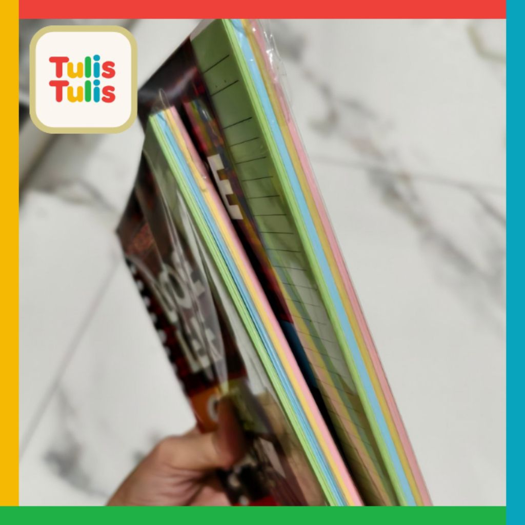 Loose Leaf Big Boss garis warna warni A5 100 lembar