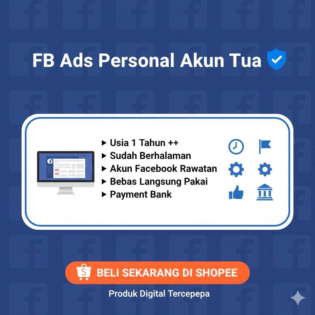 FB Ads Personal Akun Tua + Sudah Berhalaman