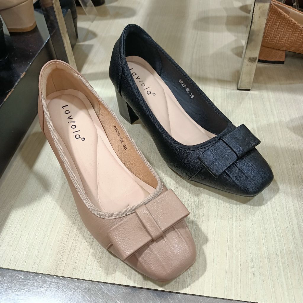 sepatu wanita fantofel heels 7cm LAVIOLA original