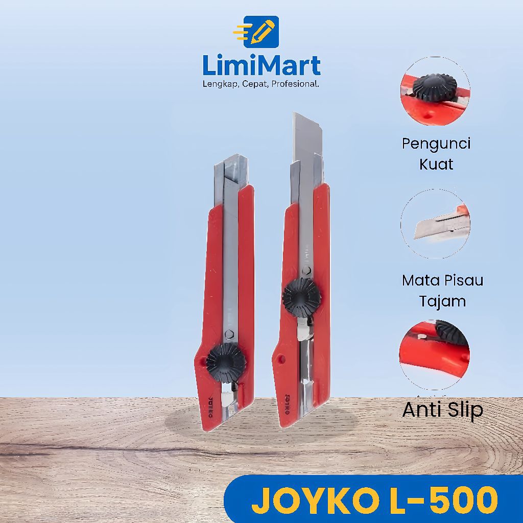 Cutter Joyko L-500, A-300A & Refill Blade L-150, A-100 – Cutter & Isi Cutter