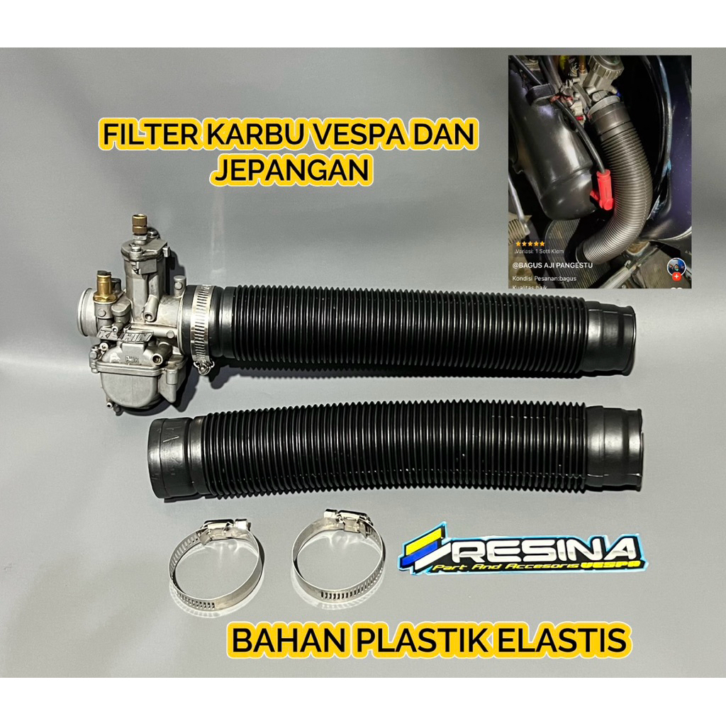 Karet Filter Karbu Vespa Super Sprint Px Excel Vbb Selang Karbu Racing Airbox