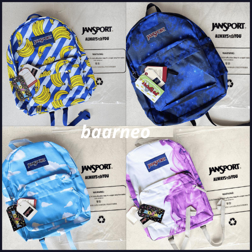 Baarneo  Tas JanSport  Backpack Pria Wanita Banana