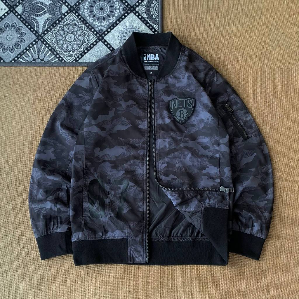 jaket Nba Brooklyn Nets size S-M (seperti baru) 100% original 151125J