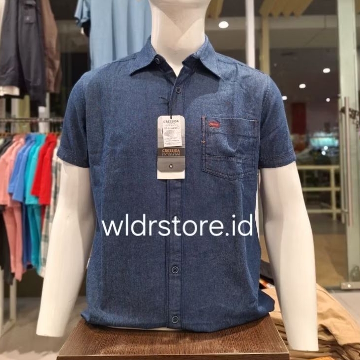 CRESSIDA KEMEJA PRIA ORIGINAL 006 LENGAN PENDEK SLIMFIT