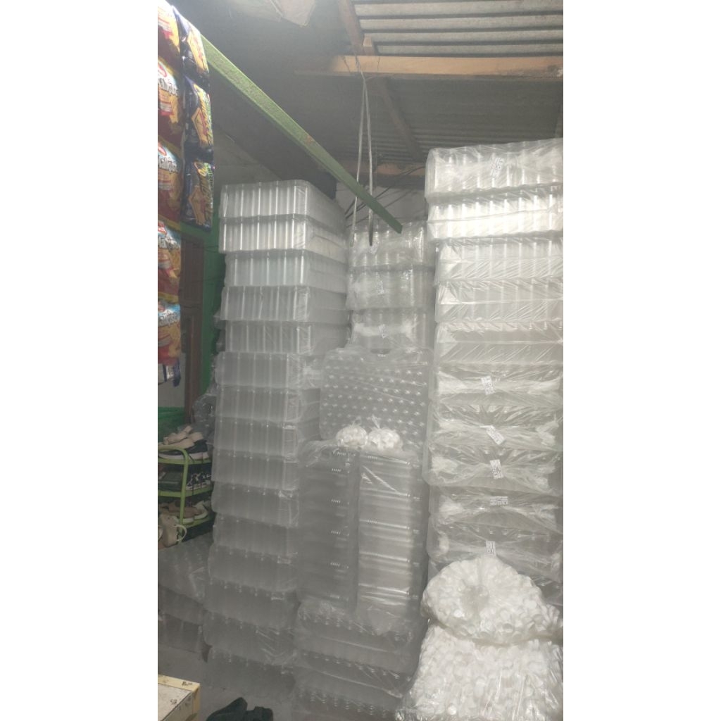 Botol plastik Almond 250ml 1ball 50/100