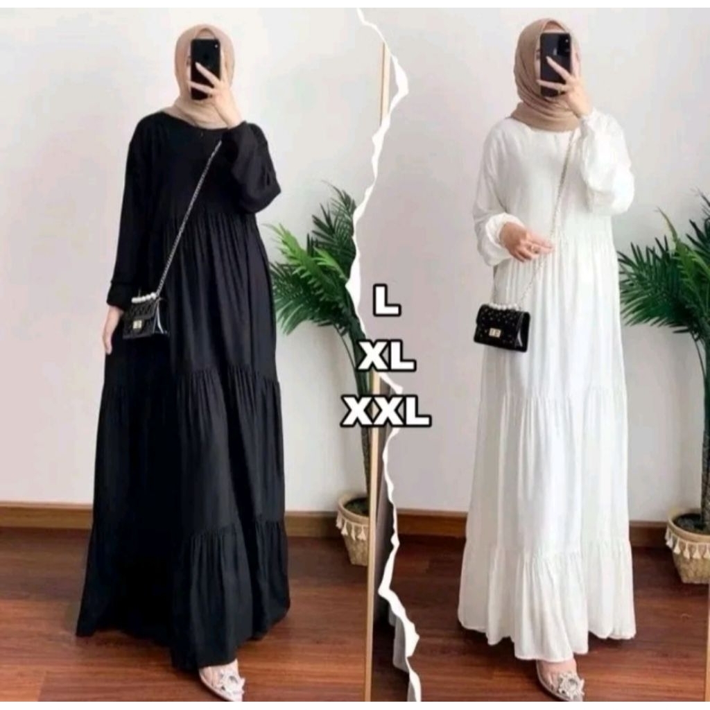 HANUM GAMIS BAJU KONDANGAN DRESS BUSUI RAYON TWILL PREMIUM