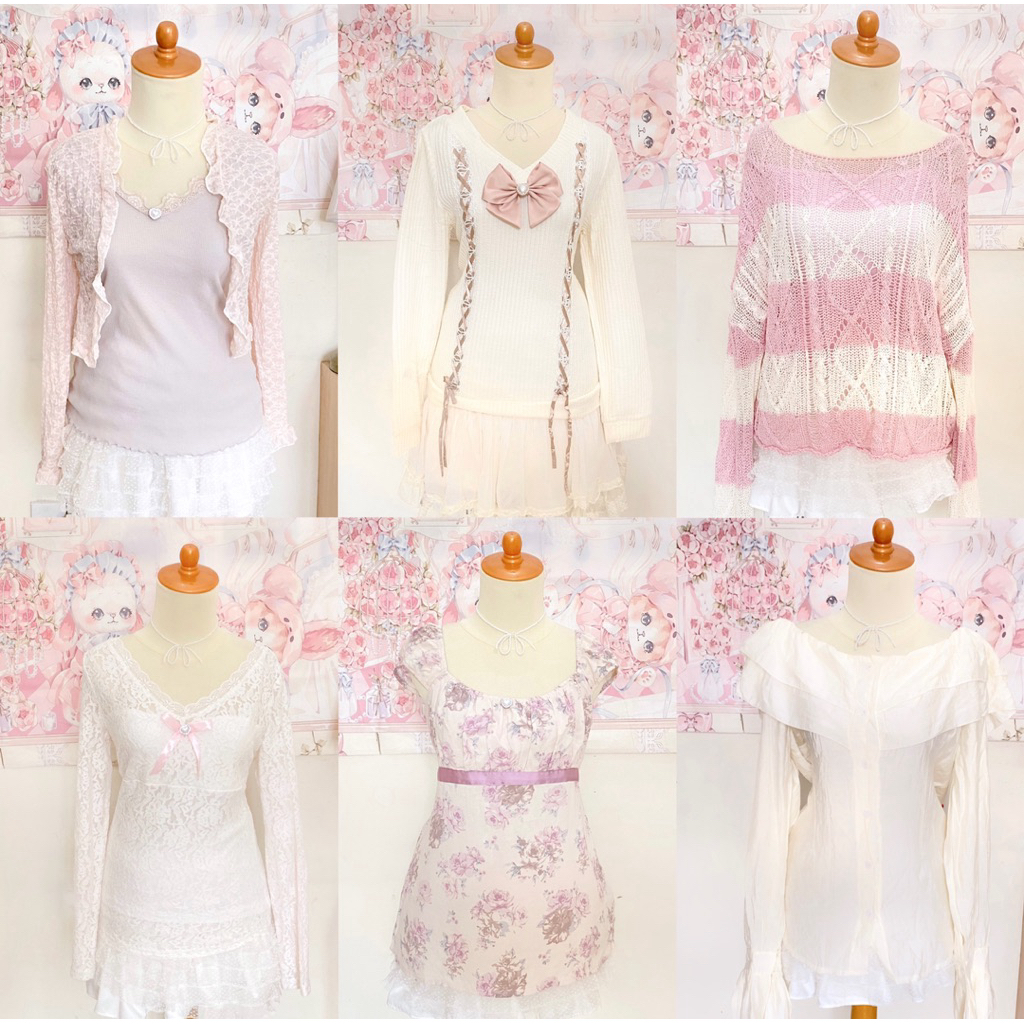 ACUBI REWORKED ITEMS | Y2K | CROPTOP | COQUETTE| DRESS