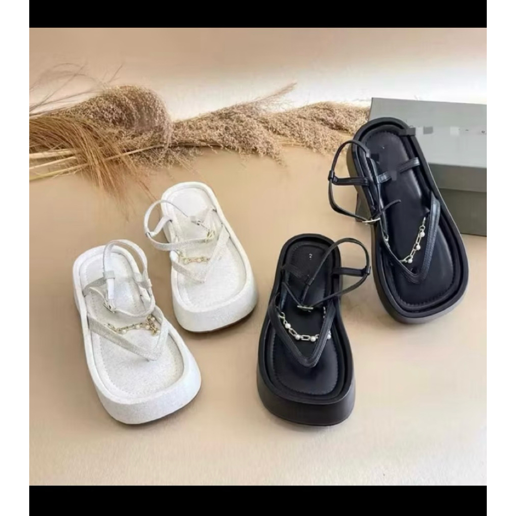 Sandal Charles and keith heels 5cm sandal santai nyaman