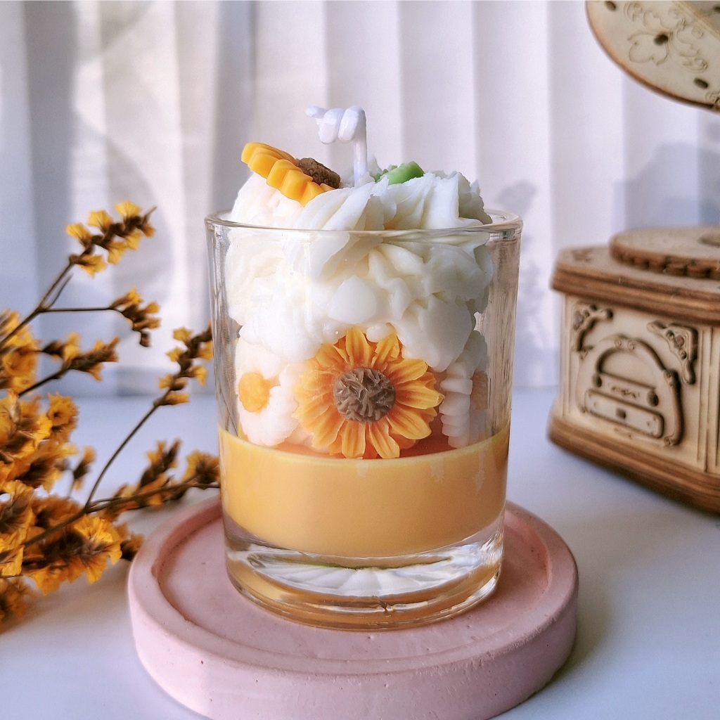 Lilin aromaterapi dessert candle custom gift & souvenir lucu unik