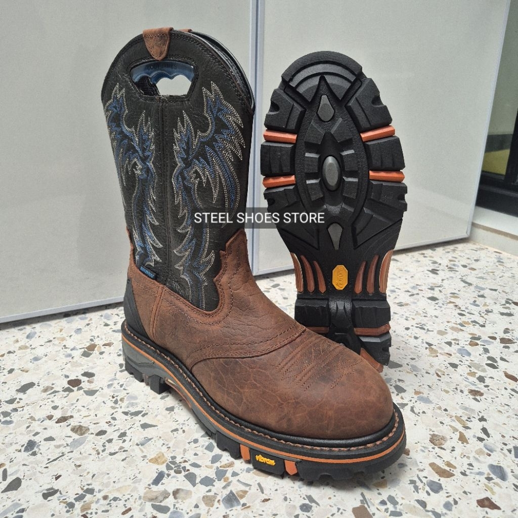 Cody James Men's 11" Decimator Waterproof Western Work Boots Original DRP-2