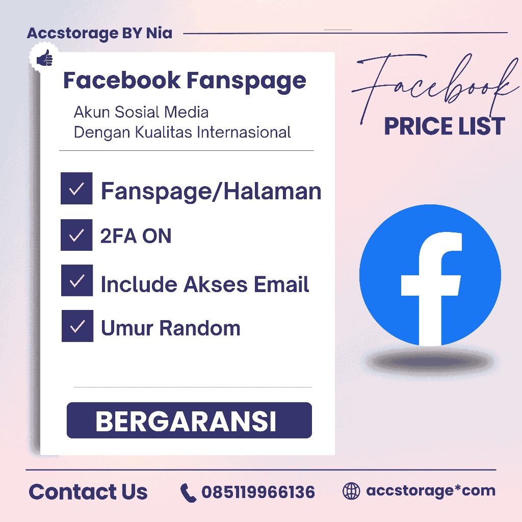 Akun Facebook Personal Fanspage + Akses email