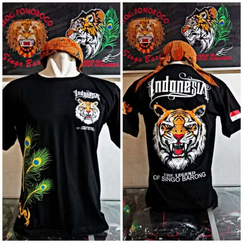 kaos singo barong / kaos reog / kaos budaya