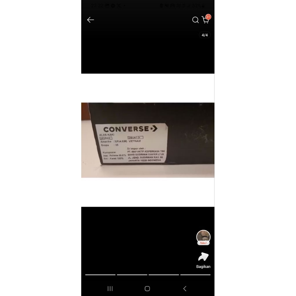 preloved sepatu converse run star hike