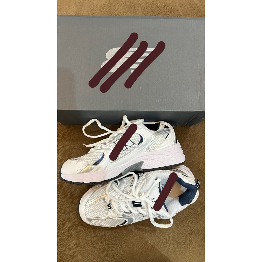 sneakers white indigo navy 530