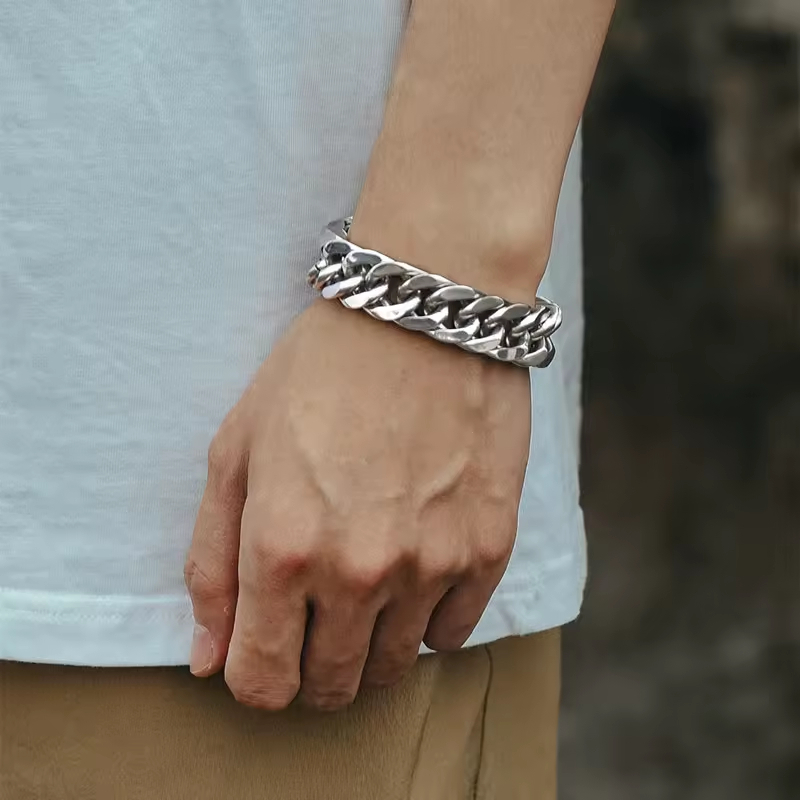 Gelang Rantai Besar Pria Terbaru Model  Sisik Naga