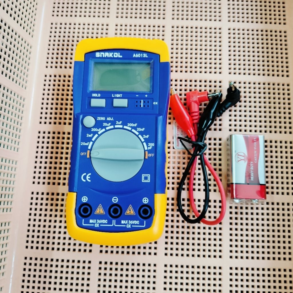 Capacitor Meter Alat Ukur Capacitor Tester Capacitor A6013L