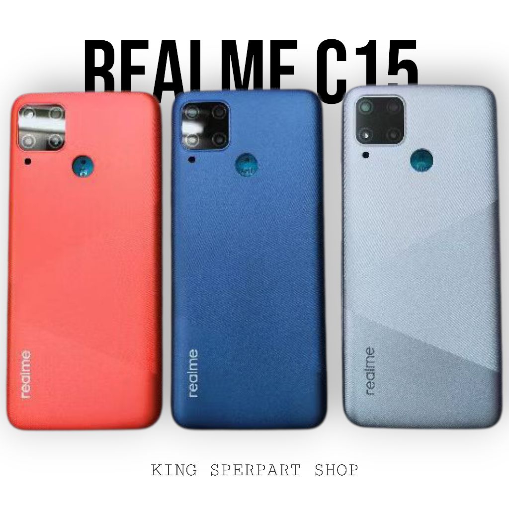 Backdoor Backcover Casing Realme C15 Tutupan Casing Belakang Realme C15