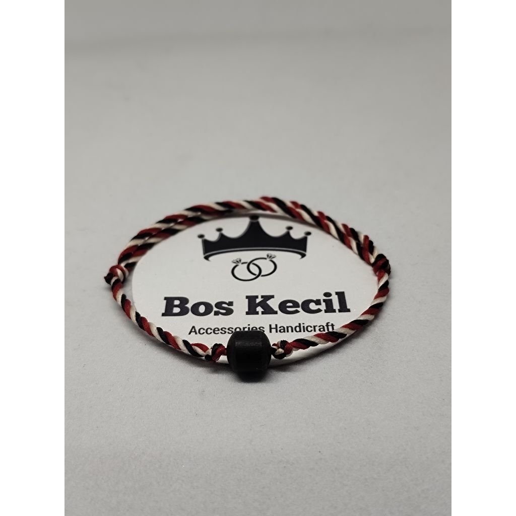 gelang tali tridatu asli bali mix kayu hitam kalimantan asli