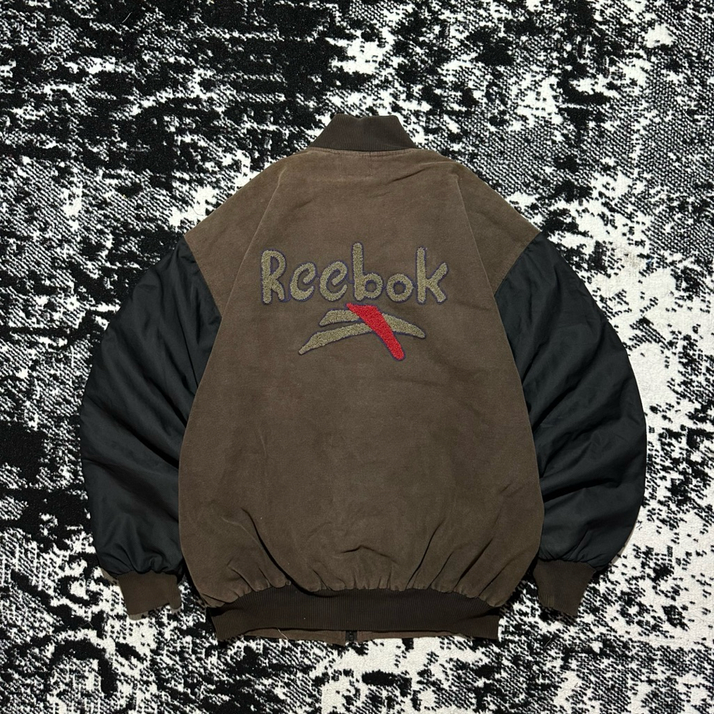 Varsity Reebok Bordir Jacket Vintage BIG LOGO