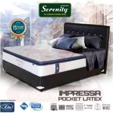 Kasue Elite Serenity Impressa Spring Bed | Matras Per Pocket Latex Termurah Palembang