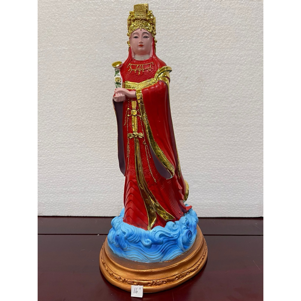 patung Dewi Mazu - maco berdiri 16in fiber