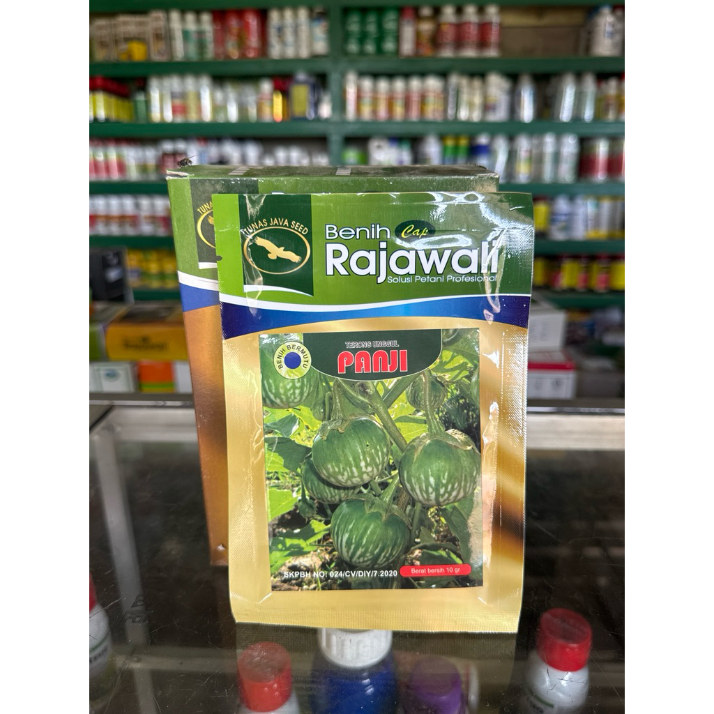 Benih Terong unggul Panji Terong Lalap Cap Rajawali 10 gram