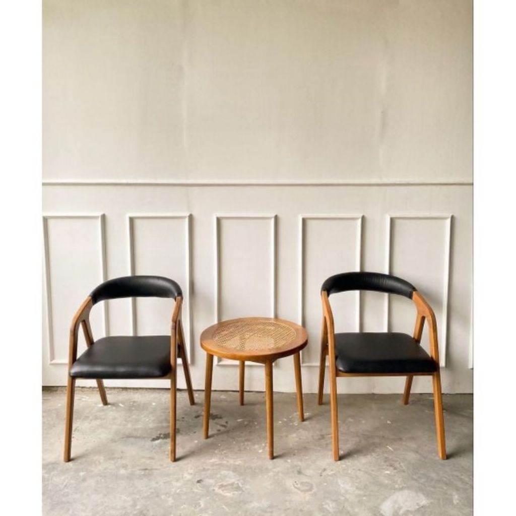 kursi teras kayu jati/kursi teras outdoor/kursi teras depan rumah/kursi teras jok busa/kursi teras m