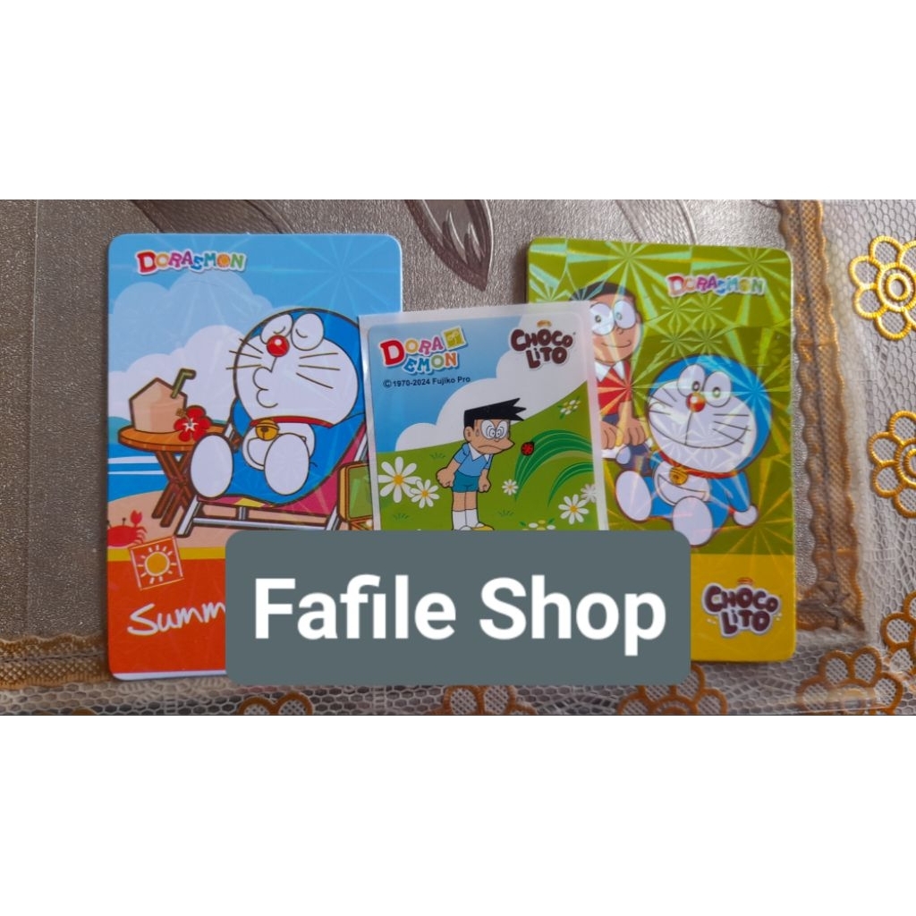 Kartu stiker Chocolito Choco Lito Doraemon Suneo (take all only)