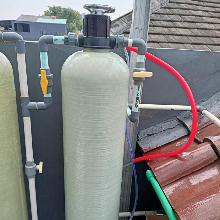 filter air softener 5 way / media resin cation lengkap filter air zat kapur
