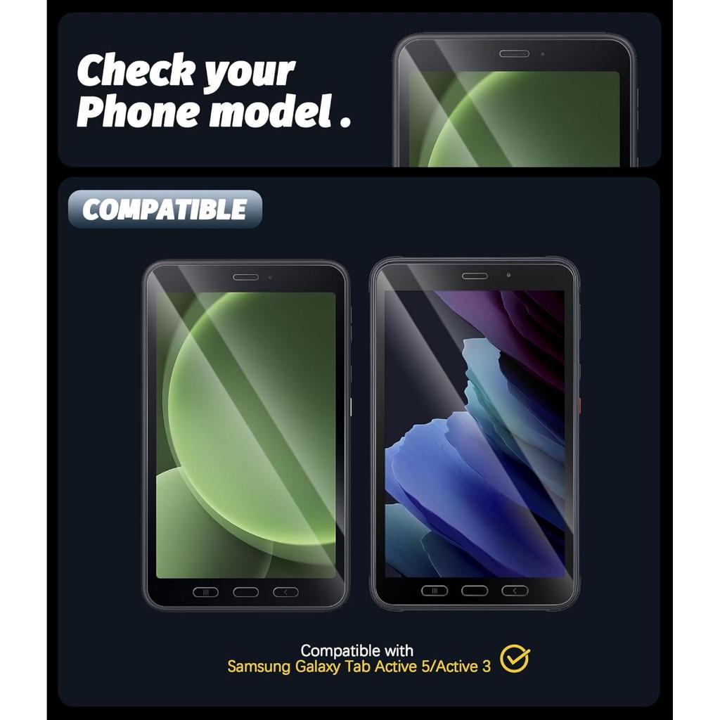 Pelindung Layar Kaca Tempered untuk Samsung Galaxy Tab Active 5 & Active 3