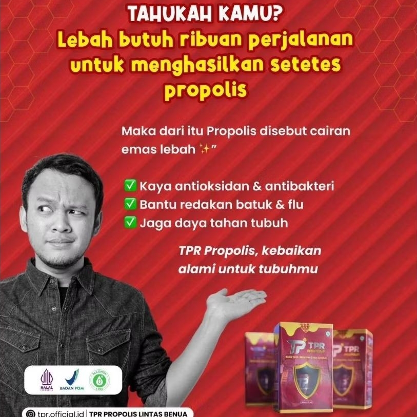 TURKISH PROPOLIS BRAIN TPr RED TPR PROPOLIS LINTAS BENUA