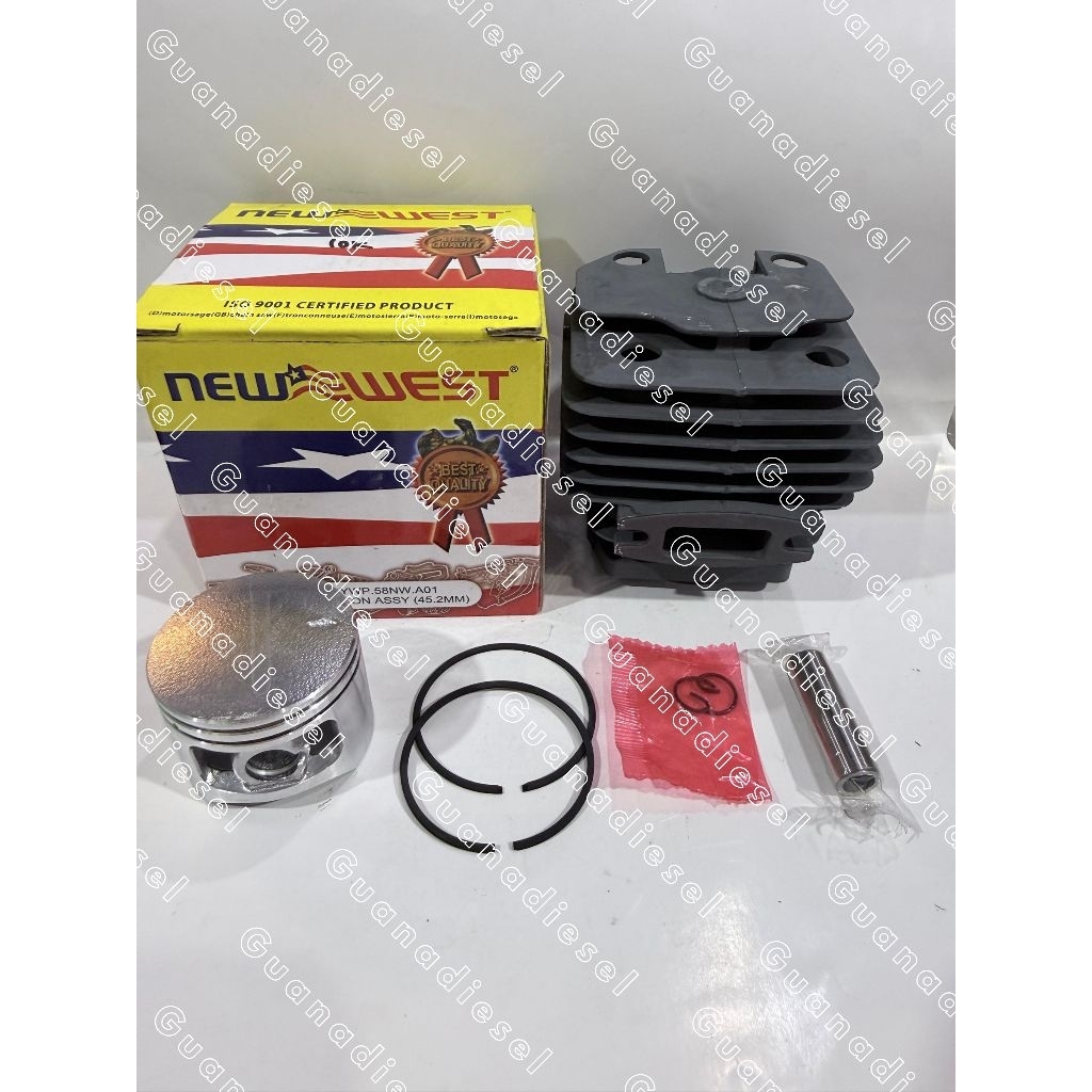Cylinder Block New west 628/ 5800 mesin chainsaw new west Original