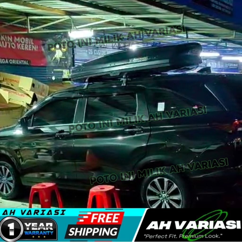 Otoproject Paket Roof Box All New Avanza Xenia 2022-2025 Type Roofbox Remarkabel 450L + Cross Bar Pr